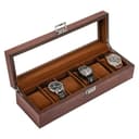 ProCase 6-Slot Wooden Watch Box (Espresso)