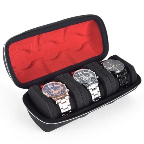 Jimtoiny 3-Slot Hard Shell Travel Case