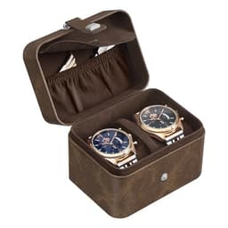 SONGMICS 2-Slot Watch Travel Case