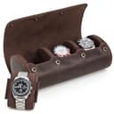 UPRESYE Full-Grain Leather Watch Roll (3 Slots)