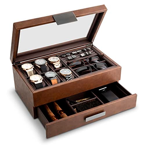 Glenor Co Valet Jewelry Box (6 Watches)