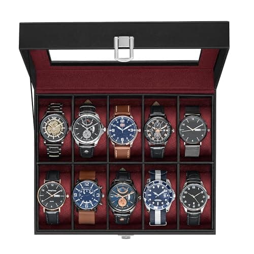 SONGMICS 10-Slot Watch Box