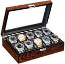BEWISHOME 10-Slot Watch Box